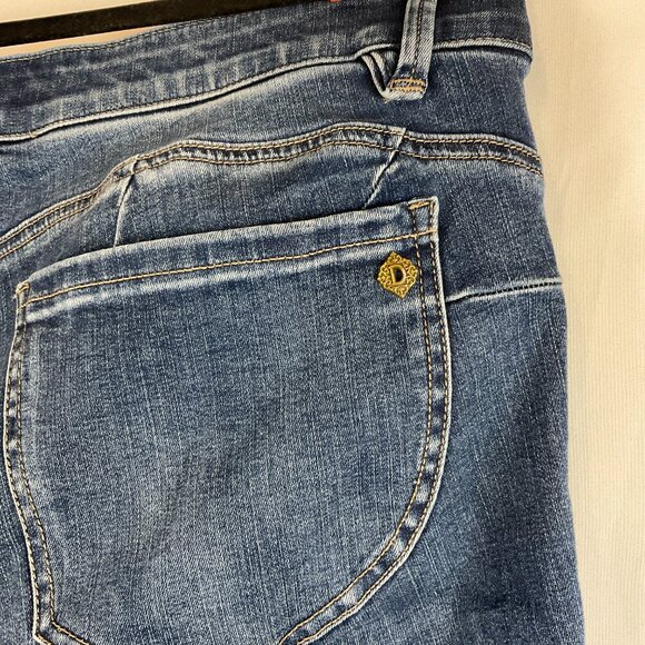 Democracy Absolution Jeans 16 Blue Distressed Slim Leg Stretch - Picture 10 of 11